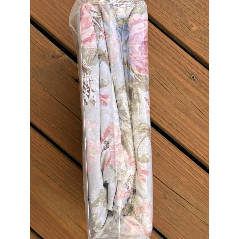 Cabbages & Roses Duvet Set KING Henrietta Sage Pink Floral Butterfly Birds New